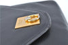 Authentic CELINE Documents Case Leather Black J1977