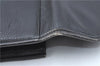 Authentic CELINE Documents Case Leather Black J1977