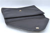 Authentic CELINE Documents Case Leather Black J1977