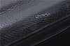 Authentic CELINE Documents Case Leather Black J1977