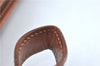 Authentic CELINE Macadam Blason Clutch Hand Bag PVC Leather Beige Brown J1978
