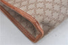 Authentic CELINE Macadam Blason Clutch Hand Bag PVC Leather Beige Brown J1978