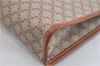 Authentic CELINE Macadam Blason Clutch Hand Bag PVC Leather Beige Brown J1978