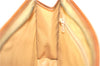 Authentic CELINE Macadam Blason Clutch Hand Bag PVC Leather Beige Brown J1978
