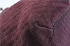 Auth CELINE Macadam Blason Shoulder Tote Bag Purse Suede Leather Purple J1980