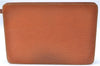 Authentic Louis Vuitton Epi Pochette Homme Clutch Bag Brown M52528 LV J1981