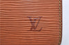 Authentic Louis Vuitton Epi Pochette Homme Clutch Bag Brown M52528 LV J1981