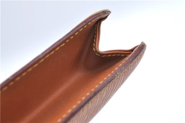 Authentic Louis Vuitton Epi Pochette Homme Clutch Bag Brown M52528 LV J1981