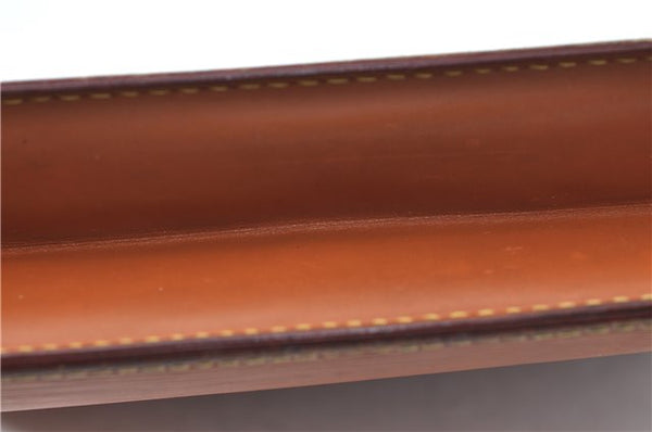 Authentic Louis Vuitton Epi Pochette Homme Clutch Bag Brown M52528 LV J1981