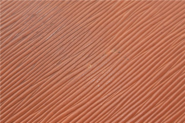 Authentic Louis Vuitton Epi Pochette Homme Clutch Bag Brown M52528 LV J1981