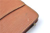 Authentic Louis Vuitton Epi Pochette Homme Clutch Bag Brown M52528 LV J1981