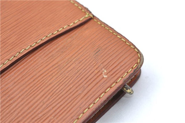Authentic Louis Vuitton Epi Pochette Homme Clutch Bag Brown M52528 LV J1981
