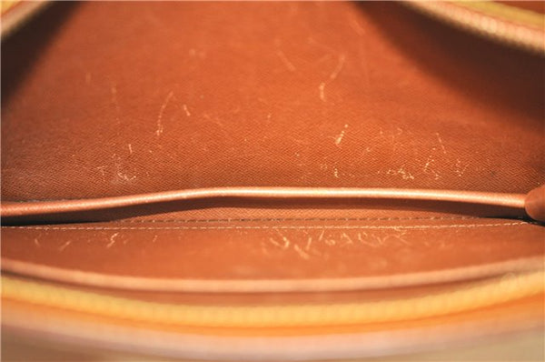 Authentic Louis Vuitton Epi Pochette Homme Clutch Bag Brown M52528 LV J1981