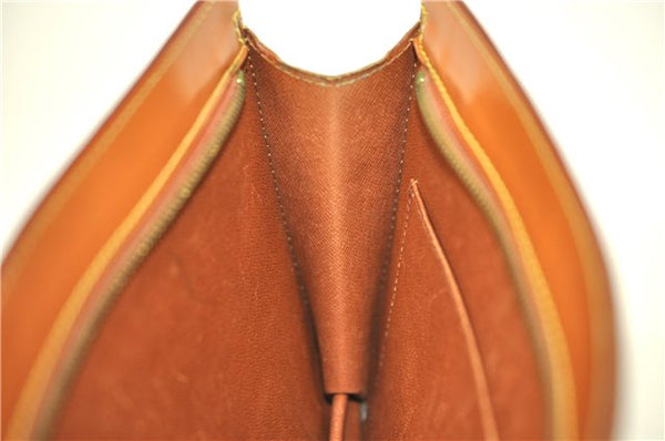 Authentic Louis Vuitton Epi Pochette Homme Clutch Bag Brown M52528 LV J1981