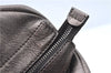 Authentic Ferragamo Gancini Tassel Leather Shoulder Bag Silver J1984
