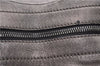 Authentic Ferragamo Gancini Tassel Leather Shoulder Bag Silver J1984