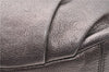 Authentic Ferragamo Gancini Tassel Leather Shoulder Bag Silver J1984