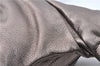 Authentic Ferragamo Gancini Tassel Leather Shoulder Bag Silver J1984