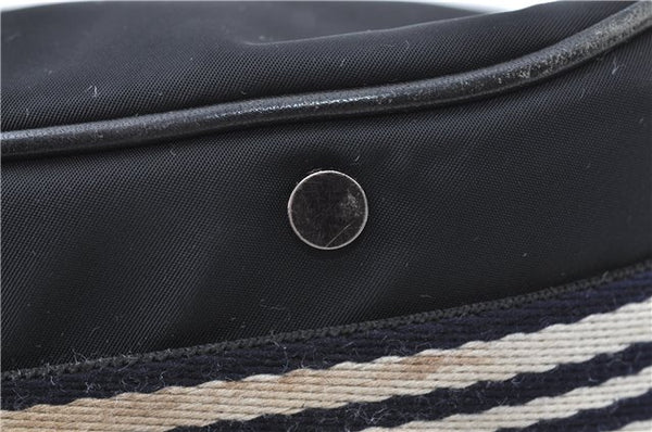Auth BURBERRY BLUE LABEL Shoulder Cross Body Bag Purse Nylon Leather Black J1985