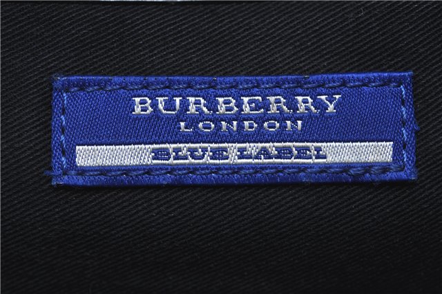 Auth BURBERRY BLUE LABEL Shoulder Cross Body Bag Purse Nylon Leather Black J1985