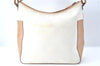 Auth GUCCI Jumbo GG Shoulder Hand Bag Purse Canvas Leather 0013766 White J1986