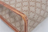 Authentic CELINE Macadam Blason Pattern Clutch Hand Bag PVC Leather Beige J1987