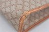 Authentic CELINE Macadam Blason Pattern Clutch Hand Bag PVC Leather Beige J1987