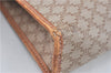 Authentic CELINE Macadam Blason Pattern Clutch Hand Bag PVC Leather Beige J1987
