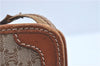 Authentic CELINE Macadam Blason Pattern Clutch Hand Bag PVC Leather Beige J1987
