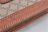 Authentic CELINE Macadam Blason Pattern Clutch Hand Bag PVC Leather Beige J1987