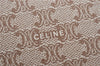Authentic CELINE Macadam Blason Pattern Clutch Hand Bag PVC Leather Beige J1987