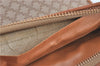 Authentic CELINE Macadam Blason Pattern Clutch Hand Bag PVC Leather Beige J1987