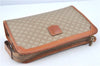 Authentic CELINE Macadam Blason Pattern Clutch Hand Bag PVC Leather Beige J1988