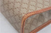 Authentic CELINE Macadam Blason Pattern Clutch Hand Bag PVC Leather Beige J1988
