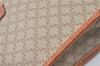 Authentic CELINE Macadam Blason Pattern Clutch Hand Bag PVC Leather Beige J1988