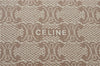 Authentic CELINE Macadam Blason Pattern Clutch Hand Bag PVC Leather Beige J1988