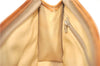 Authentic CELINE Macadam Blason Pattern Clutch Hand Bag PVC Leather Beige J1988