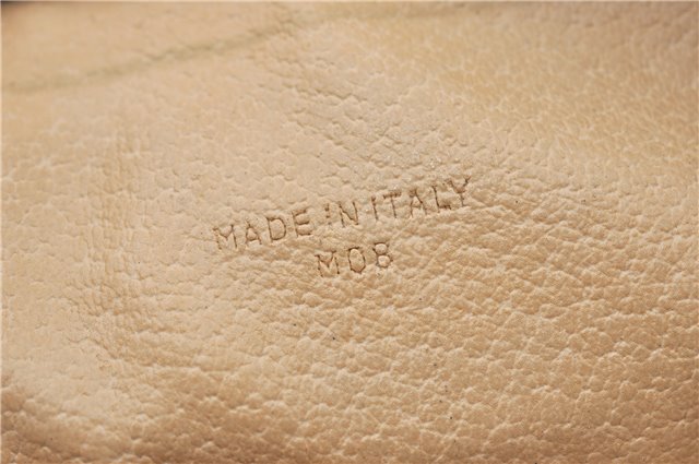 Authentic CELINE Macadam Blason Pattern Clutch Hand Bag PVC Leather Beige J1988