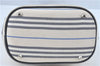 Authentic BURBERRY Vintage Canvas Leather Shoulder Tote Bag Ivory Navy J1990