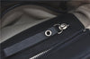 Authentic BURBERRY Vintage Canvas Leather Shoulder Tote Bag Ivory Navy J1990