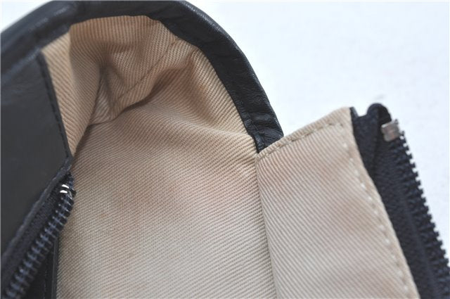 Authentic BURBERRY Vintage Canvas Leather Shoulder Tote Bag Ivory Navy J1990