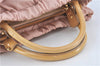 Auth Salvatore Ferragamo Vara Nylon Enamel 2Way Shoulder Hand Bag Pink SF J1992