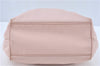 Auth Salvatore Ferragamo Vara Nylon Enamel 2Way Shoulder Hand Bag Pink SF J1992
