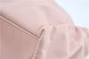 Auth Salvatore Ferragamo Vara Nylon Enamel 2Way Shoulder Hand Bag Pink SF J1992