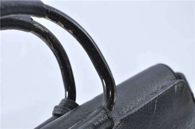 Authentic GUCCI 2Way Shoulder Cross Body Hand Bag Purse Leather Black Junk J1997