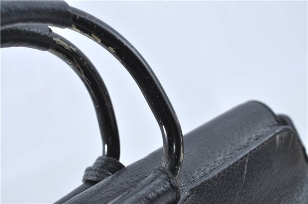 Authentic GUCCI 2Way Shoulder Cross Body Hand Bag Purse Leather Black Junk J1997