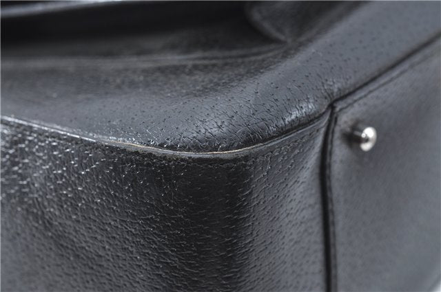 Authentic GUCCI 2Way Shoulder Cross Body Hand Bag Purse Leather Black Junk J1997