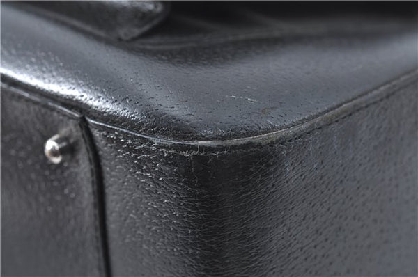 Authentic GUCCI 2Way Shoulder Cross Body Hand Bag Purse Leather Black Junk J1997