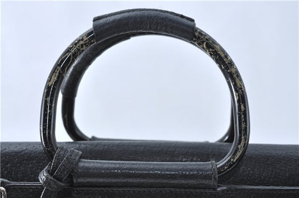 Authentic GUCCI 2Way Shoulder Cross Body Hand Bag Purse Leather Black Junk J1997