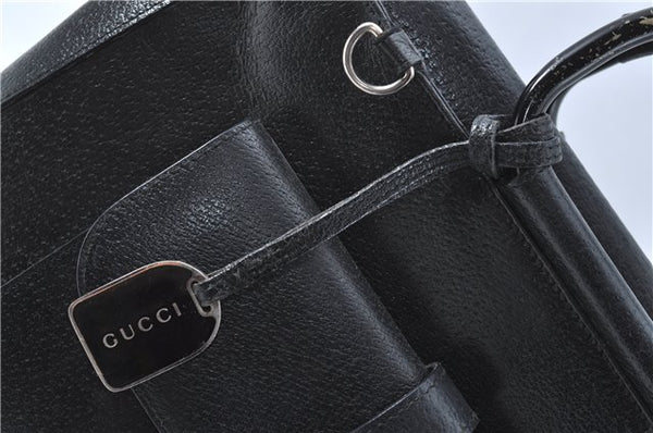 Authentic GUCCI 2Way Shoulder Cross Body Hand Bag Purse Leather Black Junk J1997